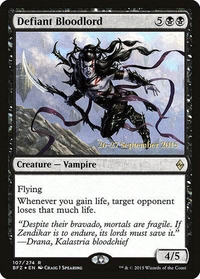 Defiant Bloodlord (Promos: Prerelease Cards) Near Mint Foil