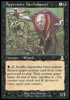 Apprentice Necromancer (Urza's Destiny) Medium Play Foil