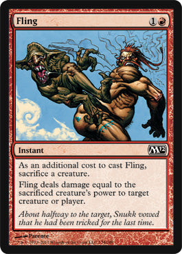 Fling (Magic 2012 Core Set) Medium Play