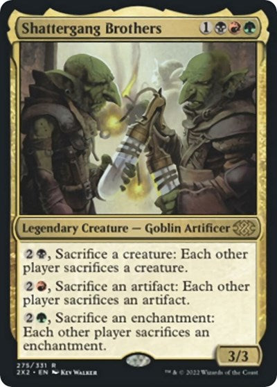 Shattergang Brothers (Double Masters 2022) Near Mint Foil