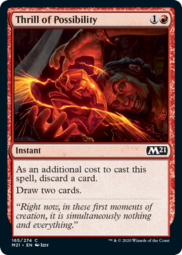 Thrill of Possibility (Magic 2021 Core Set) Medium Play