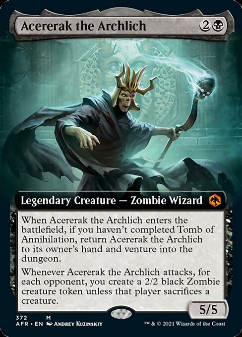 Acererak the Archlich (Extended Art) (Adventures in the Forgotten Realms) Near Mint