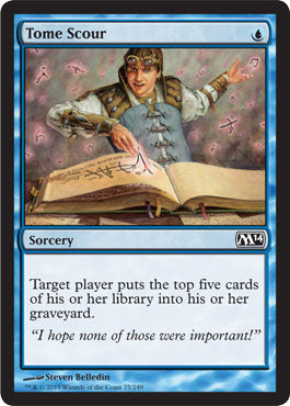 Tome Scour (Magic 2014 Core Set) Medium Play