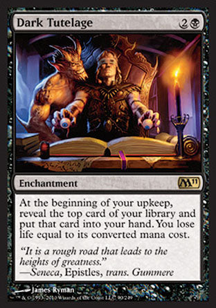 Dark Tutelage (Magic 2011 Core Set) Heavy Play