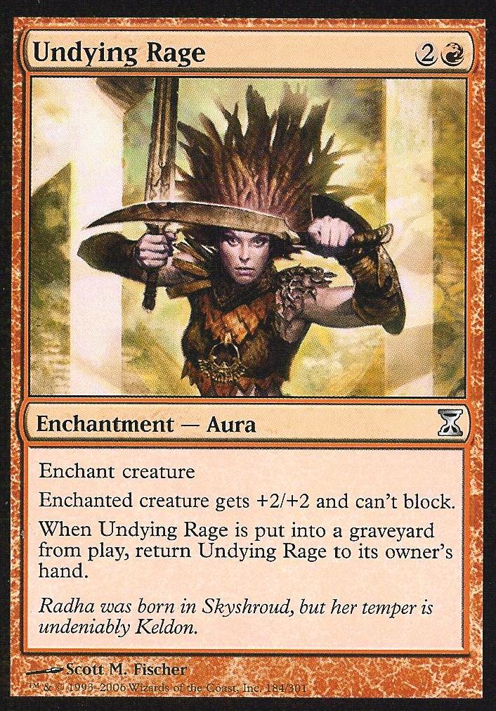 Undying Rage (Time Spiral) Medium Play
