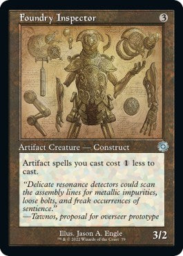 Foundry Inspector (Schematic) (The Brothers' War: Retro Frame Artifacts) Near Mint Foil
