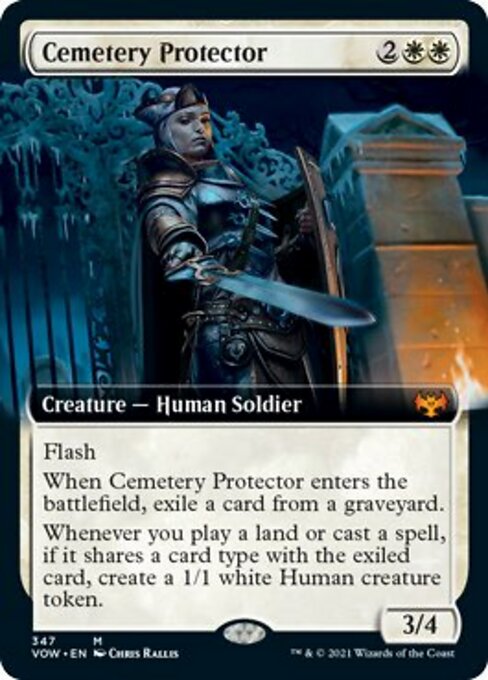 Cemetery Protector (Extended Art) (Innistrad: Crimson Vow) Near Mint Foil