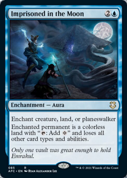 Imprisoned in the Moon (Commander 2021 Forgotten Realms) Light Play
