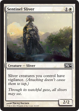 Sentinel Sliver (Magic 2014 Core Set) Light Play