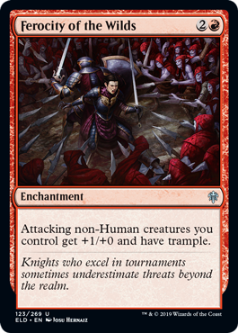 Ferocity of the Wilds (Throne of Eldraine) Near Mint Foil