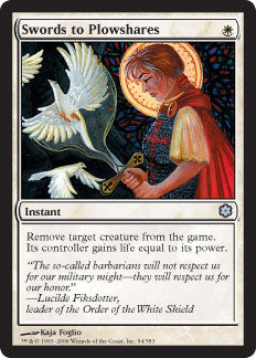 Swords to Plowshares (Coldsnap Theme Deck Reprints) Near Mint