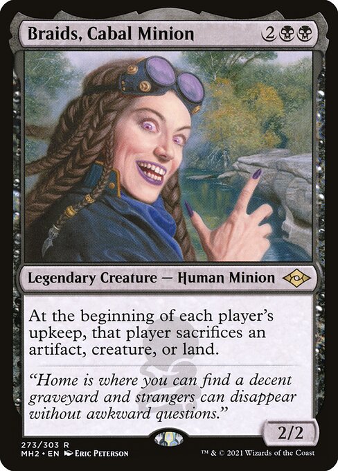Braids, Cabal Minion (Foil Etched) (Modern Horizons 2) Near Mint Foil