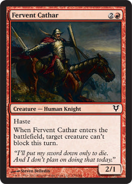 Fervent Cathar (Avacyn Restored) Medium Play