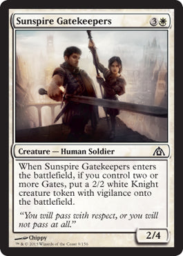 Sunspire Gatekeepers|20|0|0.00