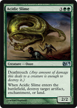 Acidic Slime (Magic 2012 Core Set) Medium Play