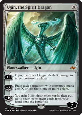 Ugin, the Spirit Dragon (Fate Reforged) Light Play