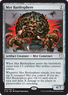 Myr Battlesphere (Commander 2018) Light Play