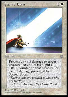 Sacred Boon (Ice Age) Medium Play