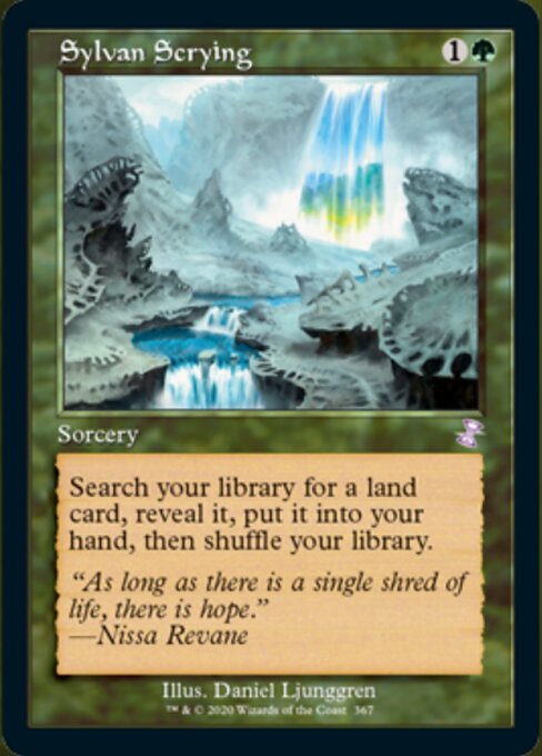 Sylvan Scrying (Time Spiral Remastered) Near Mint Foil