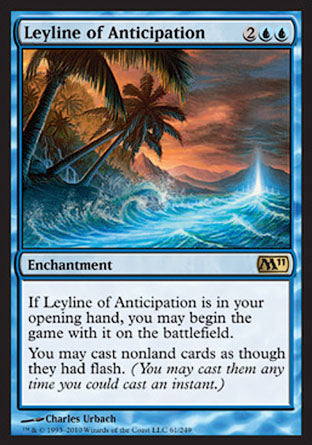 Leyline of Anticipation (Magic 2011 Core Set) Near Mint Foil