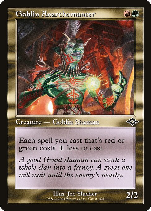 Goblin Anarchomancer (Retro Frame) (Foil Etched) (Modern Horizons 2) Near Mint Foil