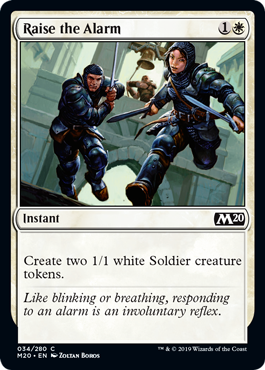 Raise the Alarm (Magic 2020 Core Set) Near Mint