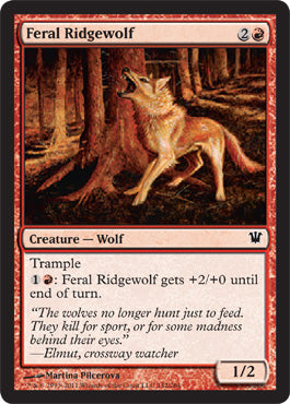 Feral Ridgewolf (Innistrad) Near Mint Foil