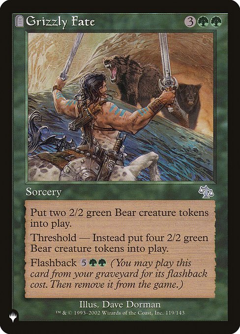 Grizzly Fate (The List) Medium Play