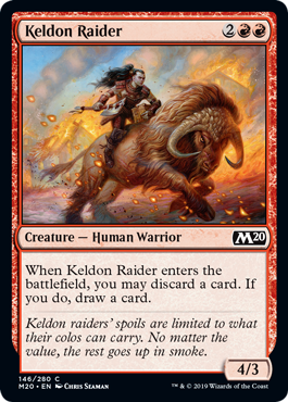 Keldon Raider (Magic 2020 Core Set) Near Mint