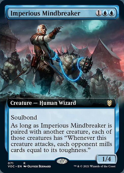 Imperious Mindbreaker (Extended Art) (Commander 2021 Crimson Vow) Light Play
