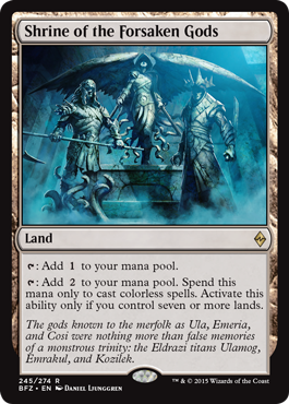 Shrine of the Forsaken Gods (Battle for Zendikar) Near Mint Foil