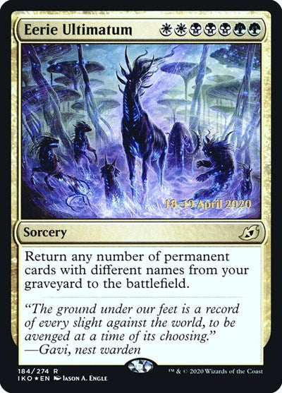 Eerie Ultimatum (Promos: Prerelease Cards) Light Play Foil