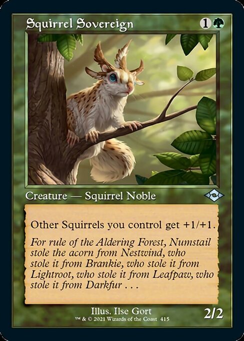 Squirrel Sovereign (Retro Frame) (Modern Horizons 2) Near Mint