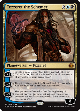 Tezzeret the Schemer (Aether Revolt) Medium Play Foil