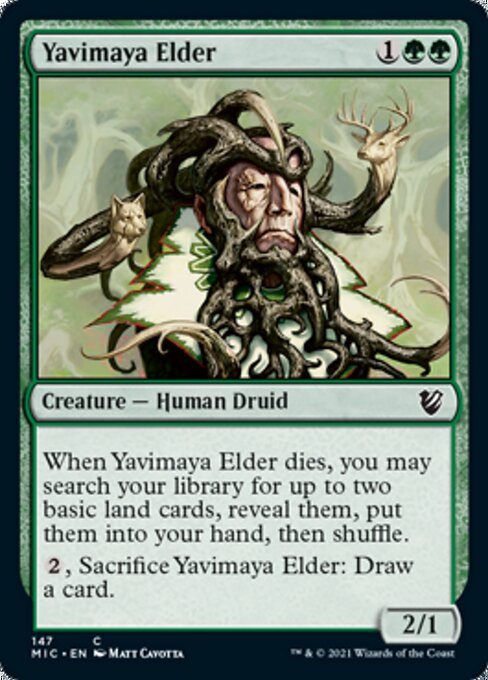 Yavimaya Elder (Commander 2021 Midnight Hunt) Near Mint