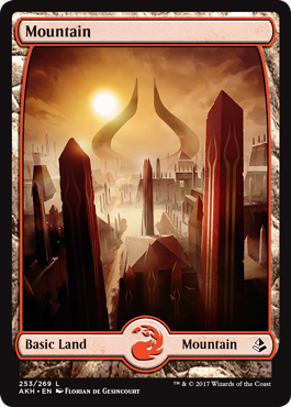 Mountain (253) (Amonkhet) Medium Play Foil