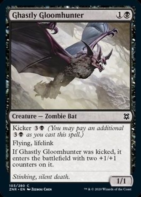 Ghastly Gloomhunter (Zendikar Rising) Light Play Foil