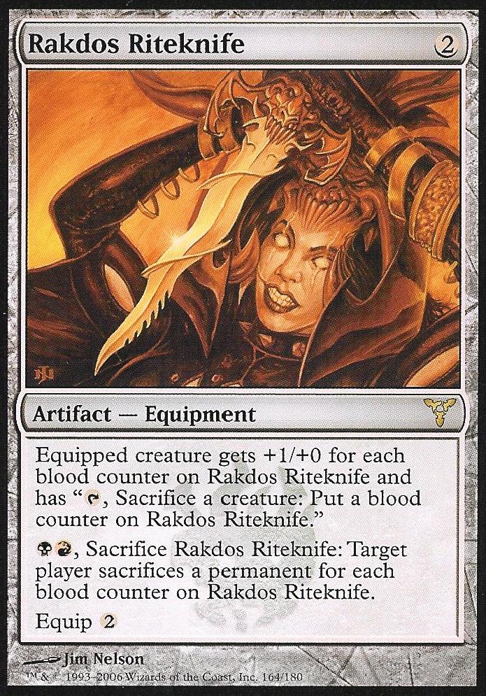 Rakdos Riteknife (Dissension) Light Play