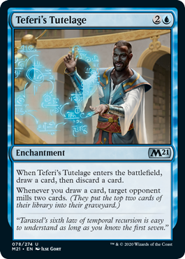 Teferi's Tutelage (Magic 2021 Core Set) Medium Play