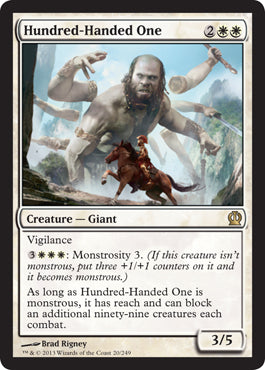 Hundred-Handed One (Theros) Light Play Foil