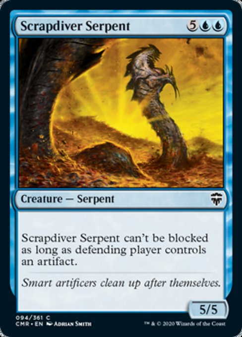 Scrapdiver Serpent (Commander Legends) Medium Play Foil