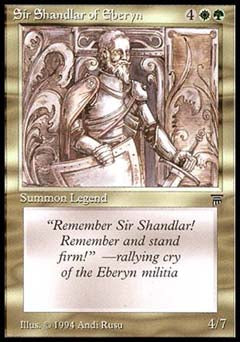 Sir Shandlar of Eberyn (Legends) Medium Play