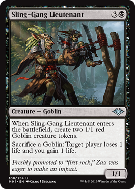 Sling-Gang Lieutenant (Modern Horizons) Medium Play Foil