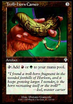 Troll-Horn Cameo (Invasion) Light Play