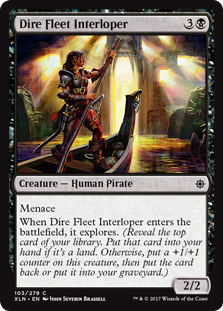 Dire Fleet Interloper (Ixalan) Medium Play