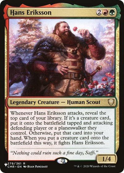 Hans Eriksson (The List) Near Mint