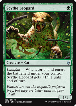 Scythe Leopard (Battle for Zendikar) Near Mint Foil