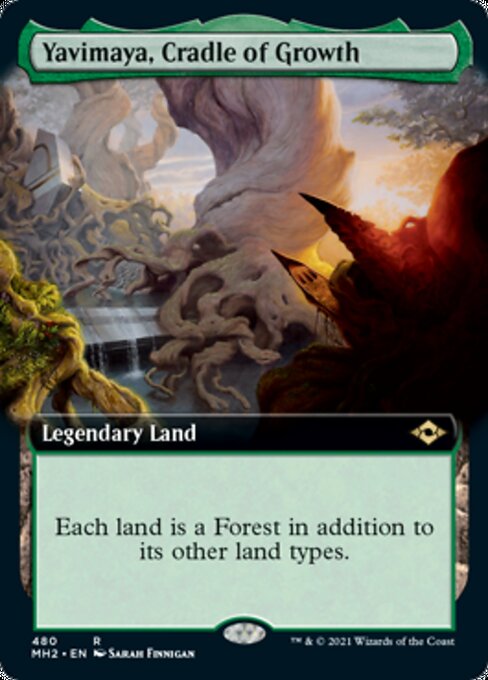 Yavimaya, Cradle of Growth (Extended Art) (Modern Horizons 2) Light Play