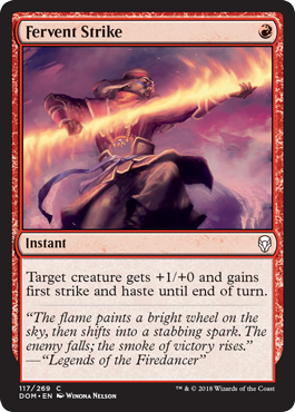 Fervent Strike (Dominaria) Medium Play