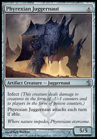 Phyrexian Juggernaut (Mirrodin Besieged) Medium Play Foil